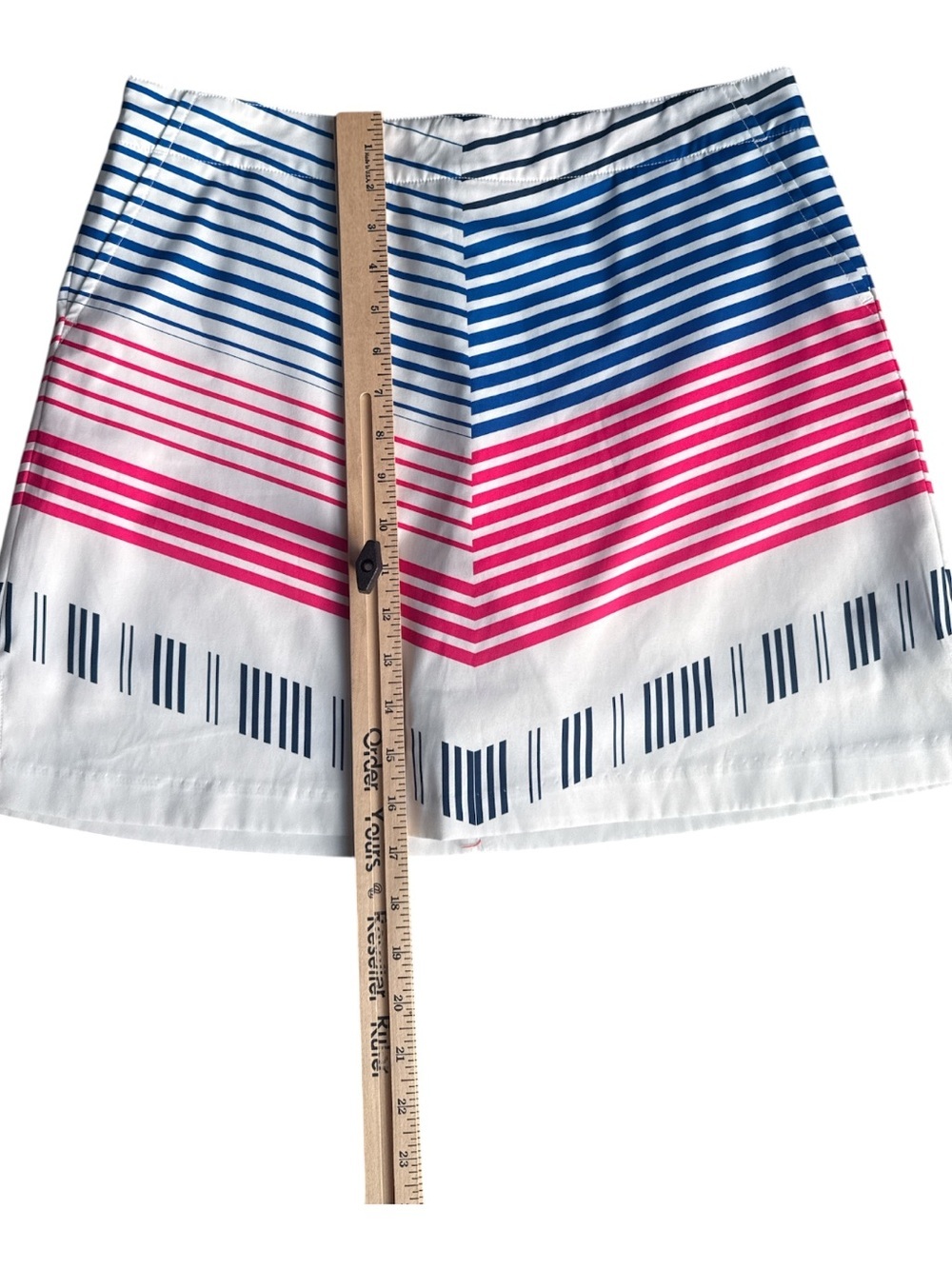 Lady Hagen Striped Chevron Golf Skort Skirt - Picture 4 of 5